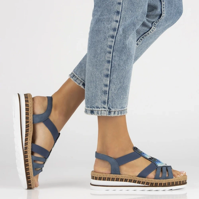 Sandals Rieker V7909-12 blue
