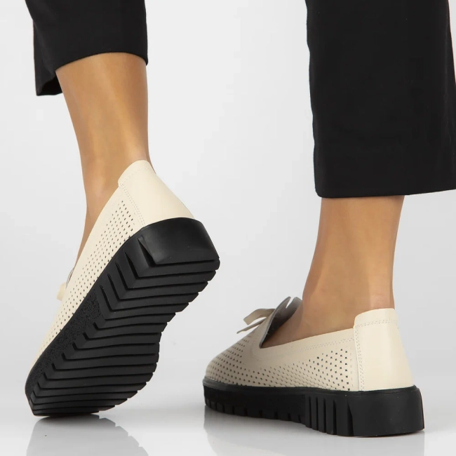 Leather shoes FilippoDP6057/24 BE beige