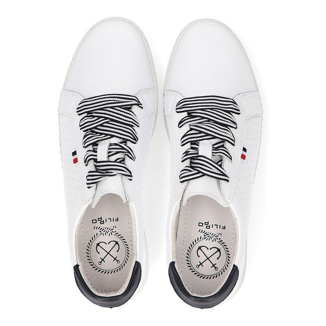 Leather shoes Filippo DP2154/22 WH white