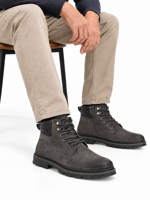 Leather ankle boots Filippo MBT8298/26 D GR grey