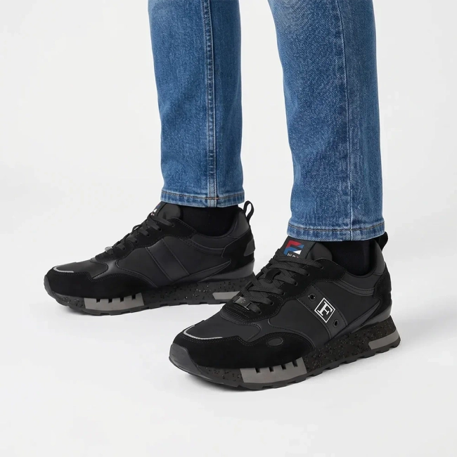 Leather Sneakers Filippo MSP7835/26 BK black