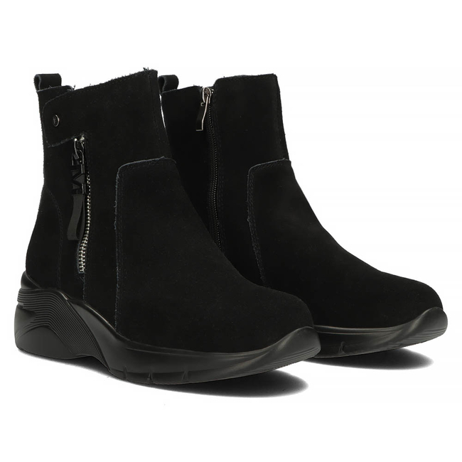Leather ankle boots Filippo DBT3937/22 BK black