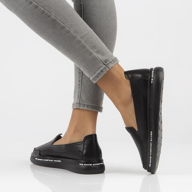 Leather shoes Filippo DP3623/22 BK black