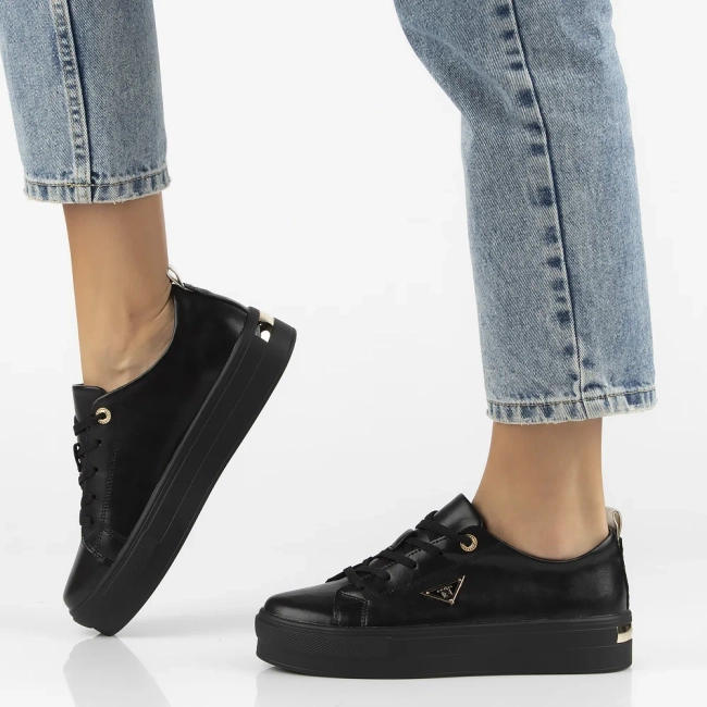 Leather shoes Filippo DP3533/25 BK black