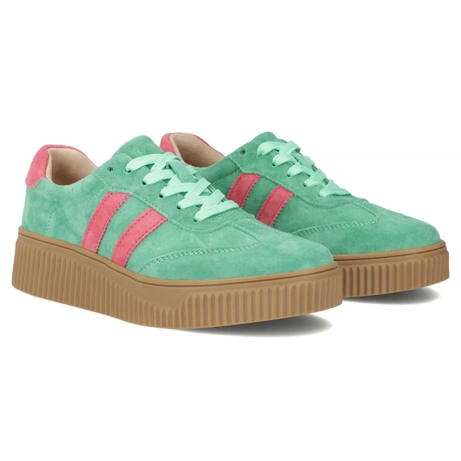 Leather sneakers Filippo DP6776/26 GE FH green