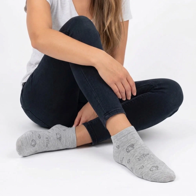 Women's Socks WJUB93336 dark grey
