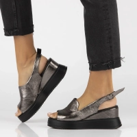 Leather sandals Artiker 54C0402 silver