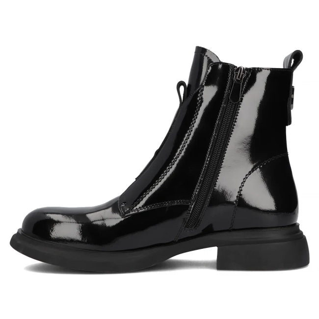 Skórzane botki Filippo DBT6540/24 BK czarne