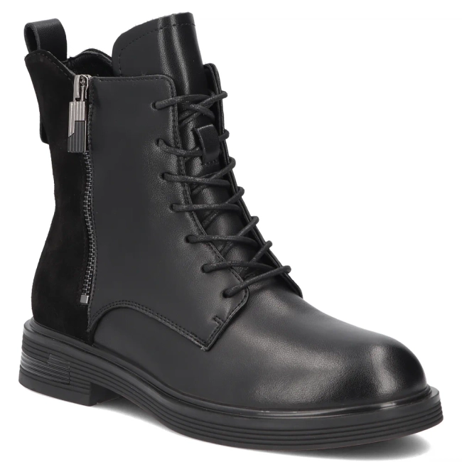 Leather ankle boots Filippo DBT8022/26 BK black