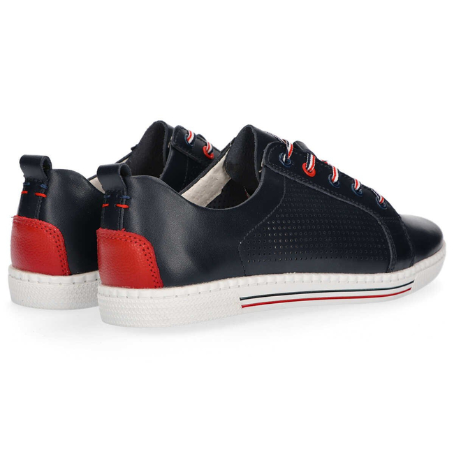 Skórzane półbuty Filippo DP008/20 NV granatowe