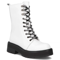 Leather ankle boots Filippo DBT7256/25 WH white