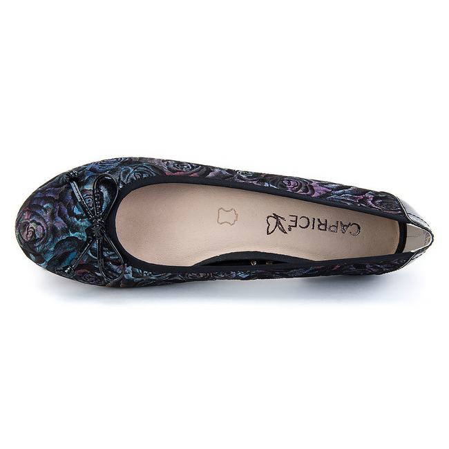 Ballerina Caprice 9-22102-20 030 BLK Flower Mul