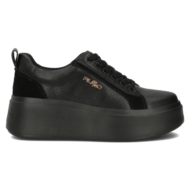Leather sneakers Filippo DP6170/24 BK black