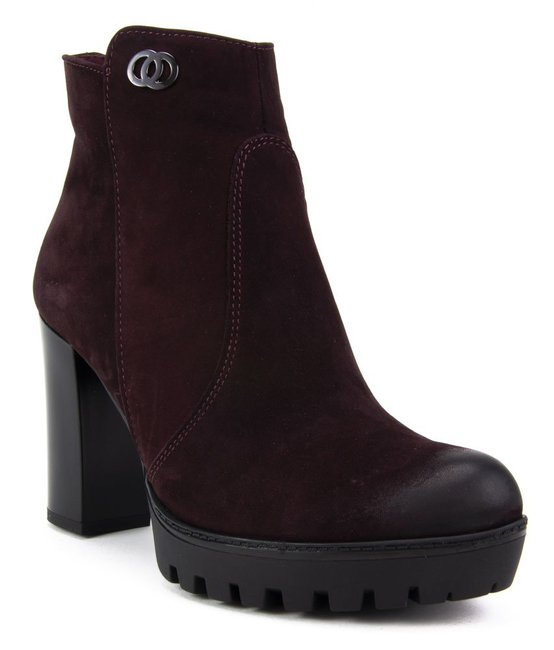 Ankle boots Claudio Rosetti 440/G Plum Nubuk