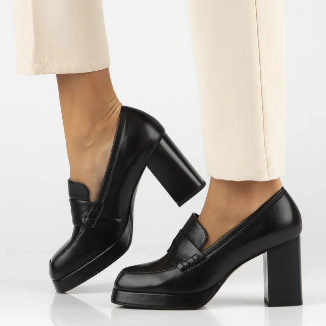 Leather shoes Filippo DP6172/24 BK black