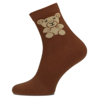 Women's Socks Cosas brown LM207 brown bear