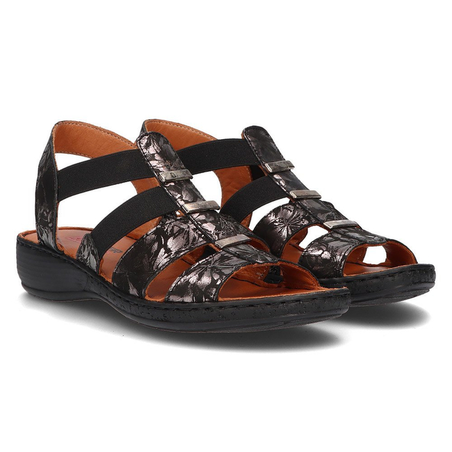 Leather sandals Artiker 46C2373 black
