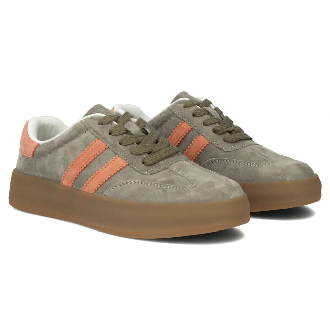 Leather sneakers Filippo DP6764/25 KH OR khaki