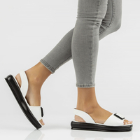 Leather sandals Filippo DS3902/22 BWH white