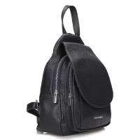Leather backpack Toscanio A186 navy