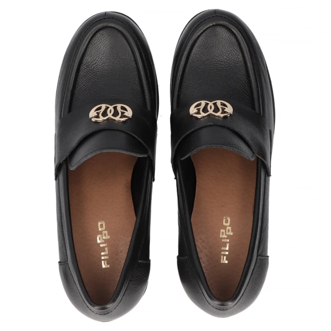 Leather shoes Filippo 20171 black