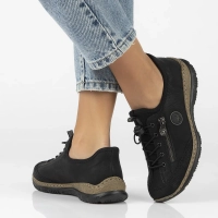 Półbuty Rieker N3267-01 czarne