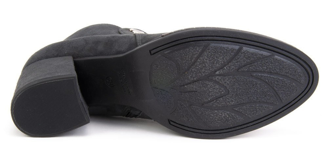 Botki Adalbert F578 Szary Zamsz