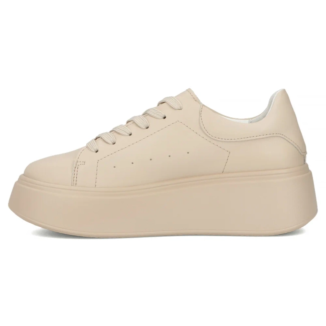 Leather sneakers Filippo DP6835/25 BE beige