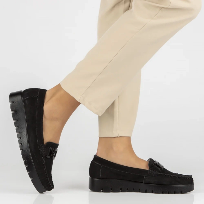 Leather loafers Filippo DP3334/25 BK black