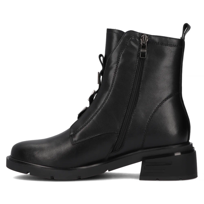 Leather ankle boots Filippo DBT6326/24 BK black