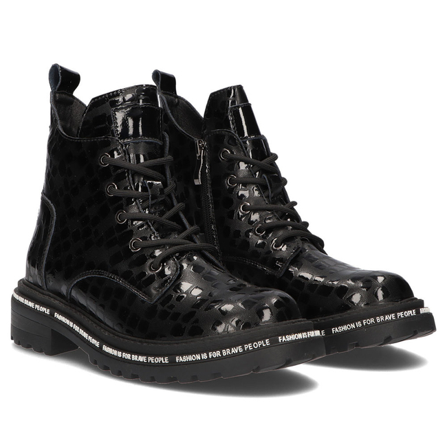 Leather ankle boots Filippo DBT3216/21 BK black