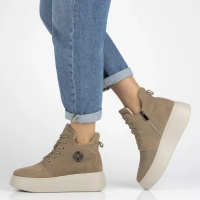 Leather ankle boots Filippo DBT7272/25 BE beige