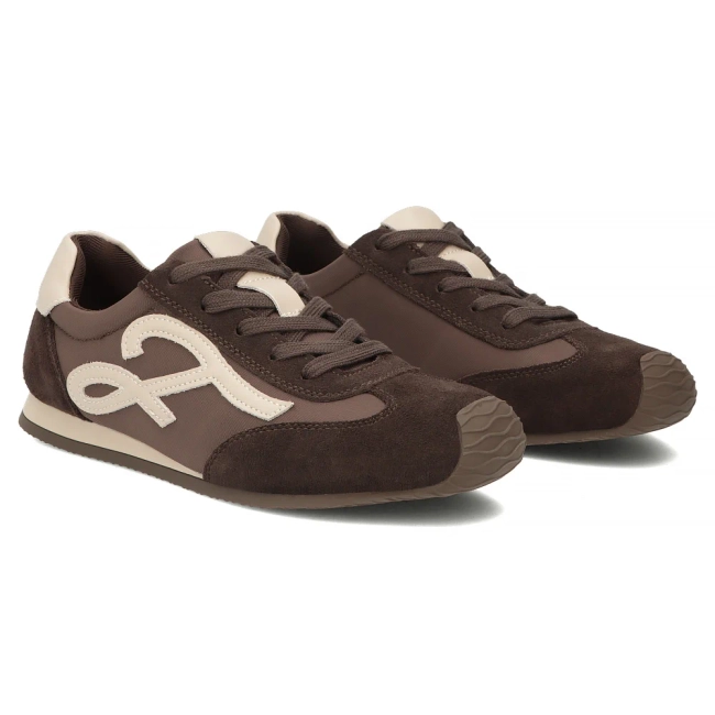 Skórzane sneakersy Filippo DP7967/26 D BR brązowe