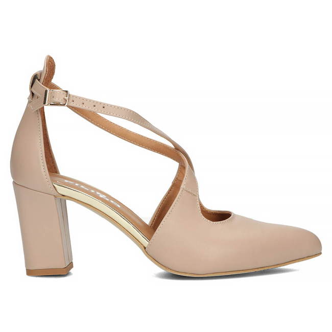 Leather pumps Filippo 2045 OB S-75 beige