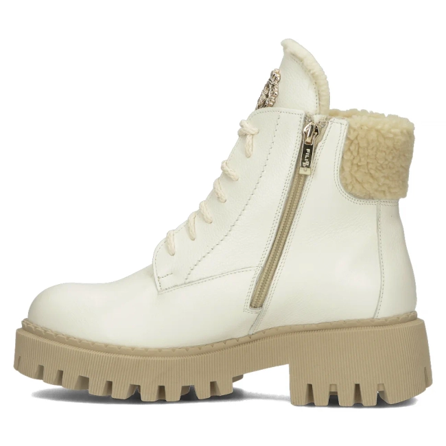 Leather boots Filippo 60374 beige