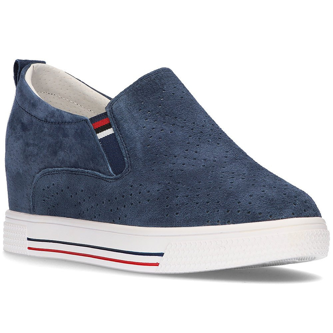 Leather shoes Filippo DP1356/21 NV navy blue