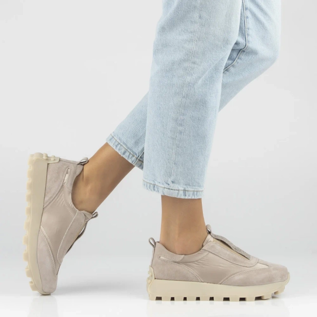 Leather sneakers Filippo DP7558/26 BE beige