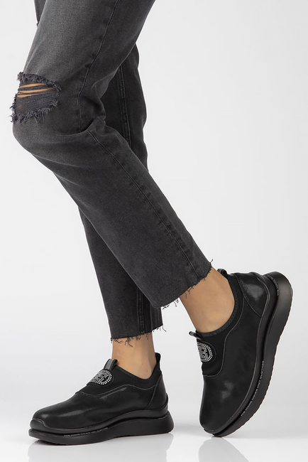 Leather shoes Filippo DP4174/22 BK black