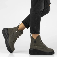 Leather ankle boots Filippo DBT7288/25 GR grey