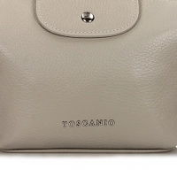 Leather handbag Toscanio G74 grey