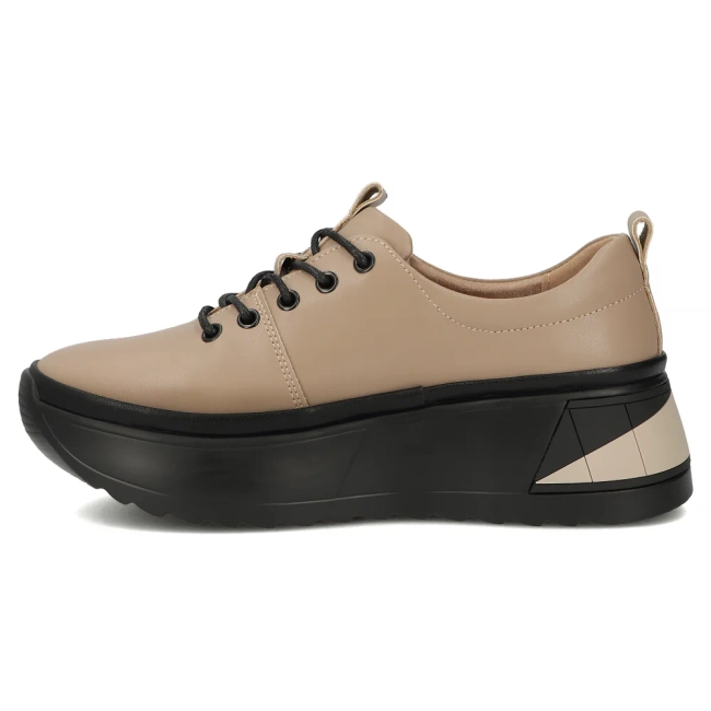 Skórzane sneakersy Filippo DP6427/25 TP taupe