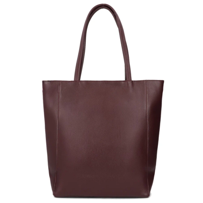 Leather handbag Toscanio A264 burgundy