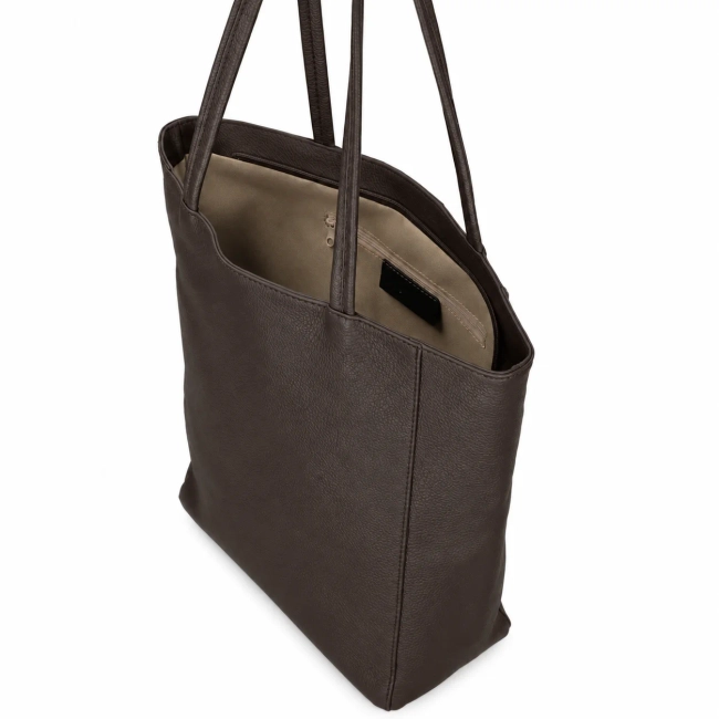 Leather handbag Toscanio A264 dark brown