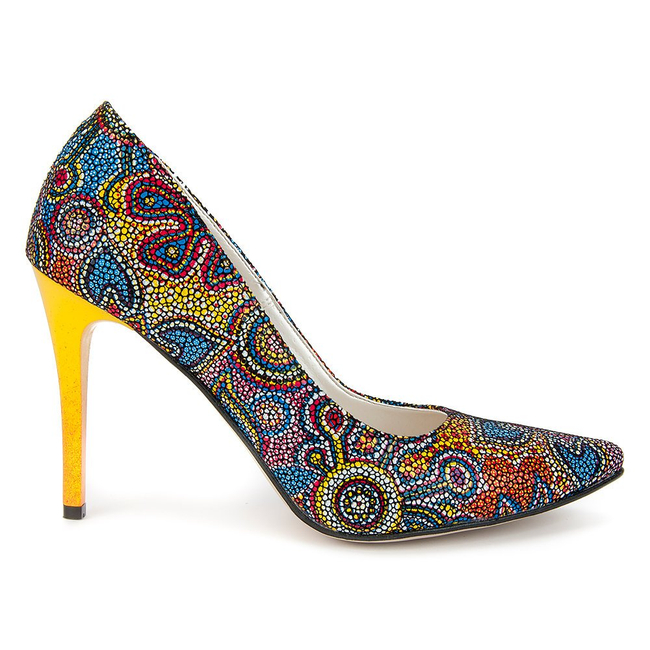 Pumps FILIPPO 2160 Peacock Eyelet Yellow