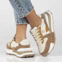 Skórzane sneakersy Filippo DP6447/24 BE beżowe