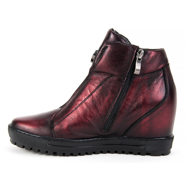 Boots EKSBUT 66-4318-F95-1G Burgundy/Black