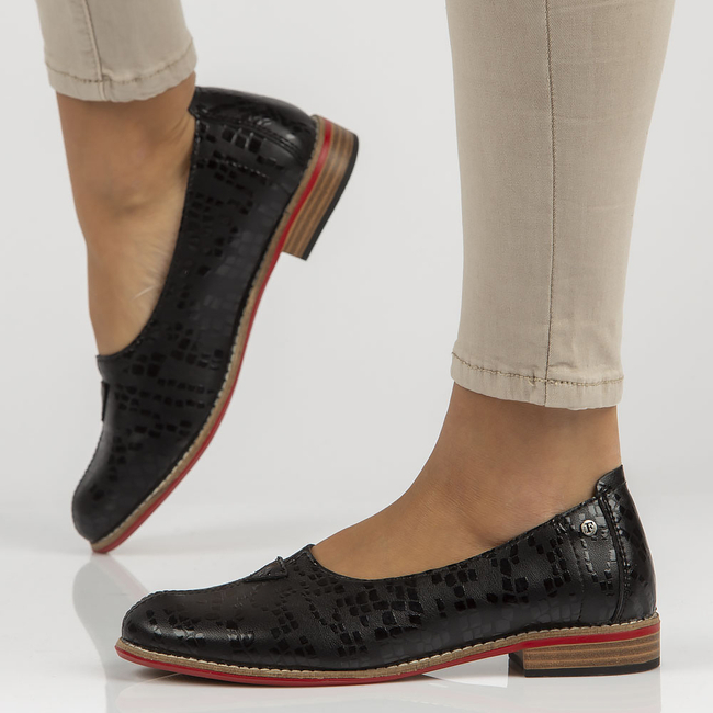 Leather shoes Filippo DP3545/22 BK black