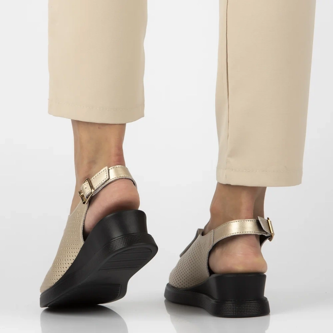 Leather sandals Filippo DS6873/25 GO gold