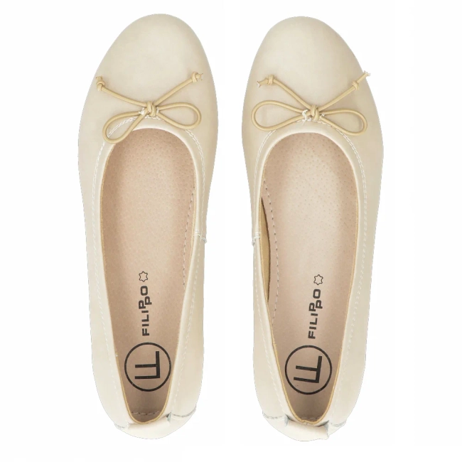 Leather shoes Filippo DP6249/24 BE beige