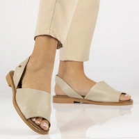 Skórzane sandały Filippo 40327 taupe